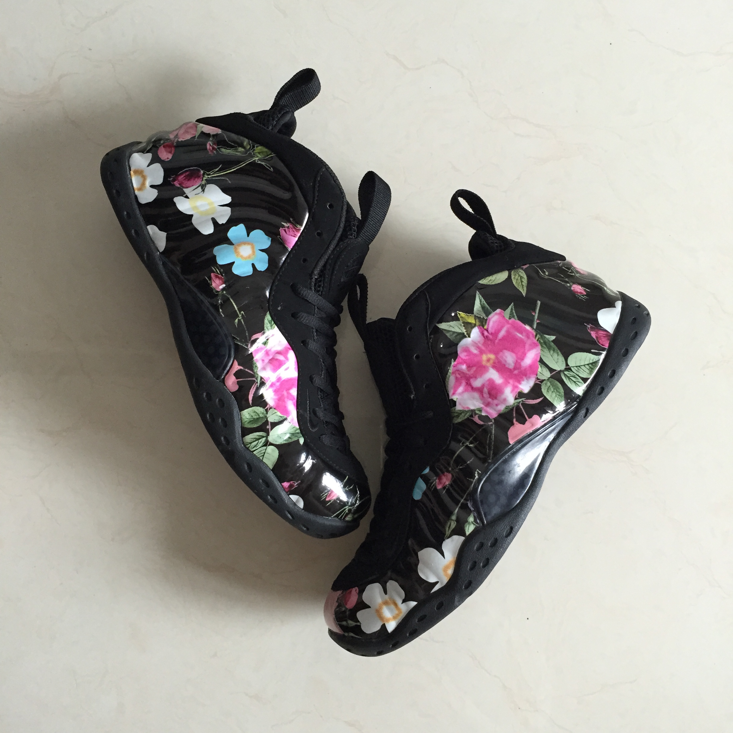 Nike Air Foamposite One Flor Black Shoes